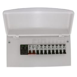 MK Sentry  12-Module 7-Way Populated High Integrity Main Switch Consumer Unit with SPD