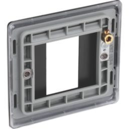 British General Nexus Metal 1-Module Modular Faceplate Matt Black