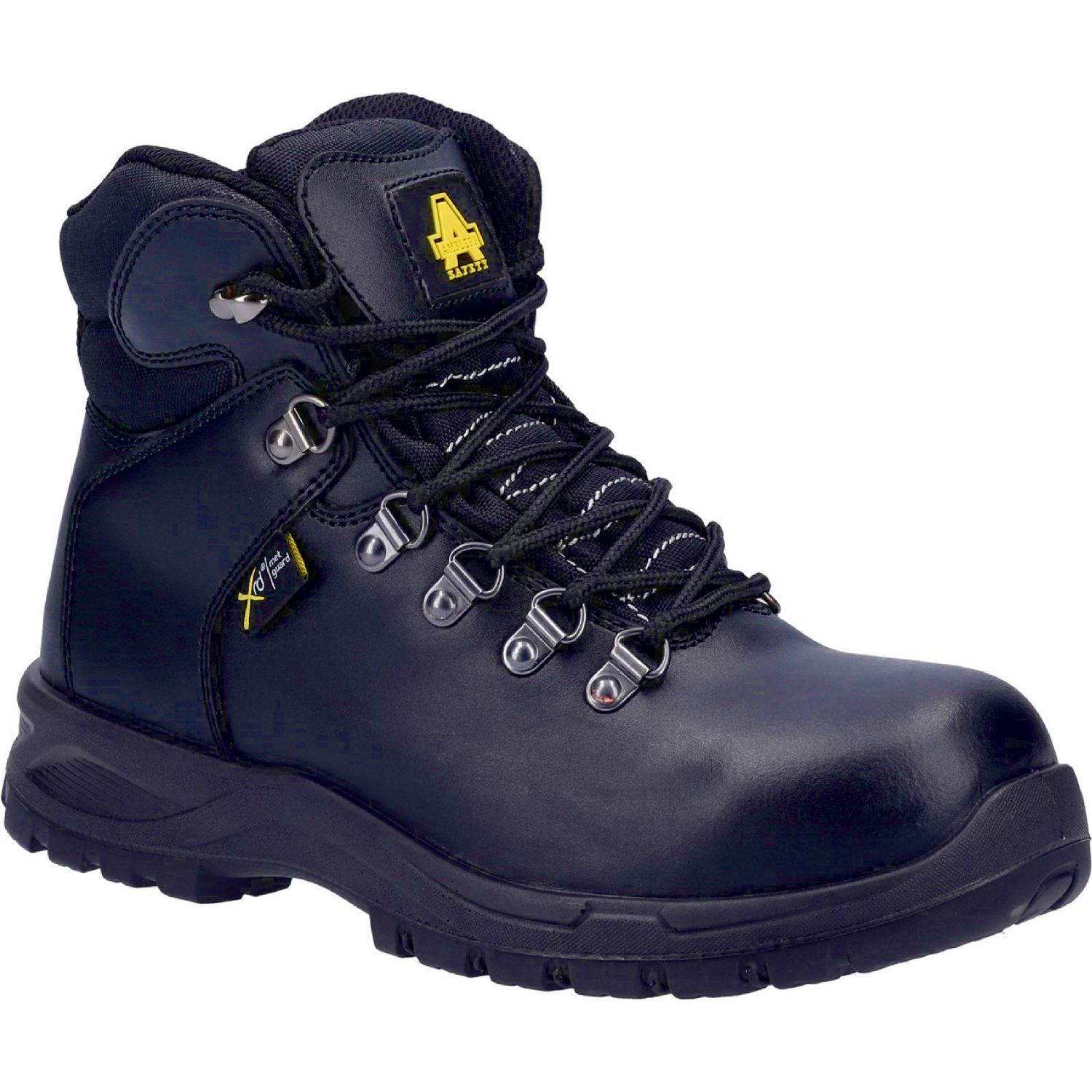 Amblers AS606 Size 4 Womens Black Water-Resistant Steel Toe Cap Safety Boots (127PP)