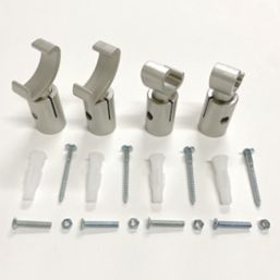 Towelrads 1000mm x 300mm 931BTU Grey / Silver Flat Designer Towel Radiator