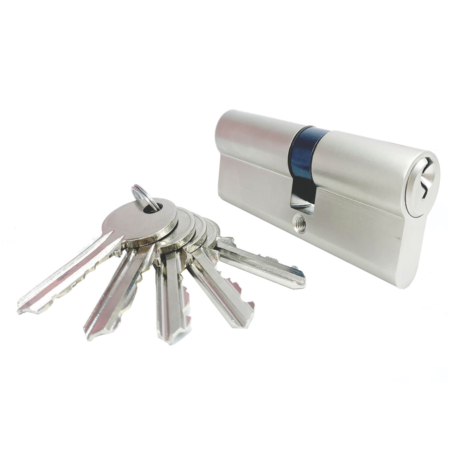 Smith & Locke 6-Pin Cylinder Lock 35-50 (85mm) Satin Nickel (127TL)