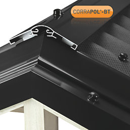 Corrapol-BT Black 3mm Super Ridge Bar 6000mm x 148mm