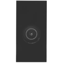 British General  Modular Coaxial TV Socket Black