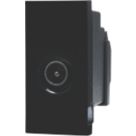 British General  Modular Coaxial TV Socket Black