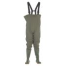 Dikamar  Size 7  Green Non Safety Chest Waders