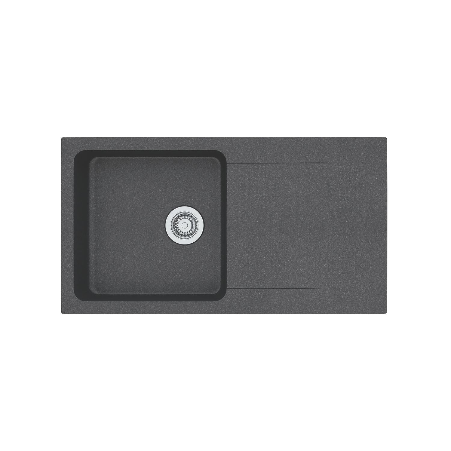 Franke Orion 1 Bowl Tectonite Inset Kitchen Sink Black Reversible 940mm x 510mm (1281H)