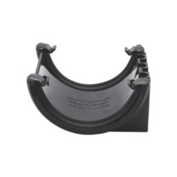 FloPlast  uPVC Half Round Union Bracket Black 112mm