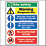 Warning "Site Safety" Signs 400mm x 300mm 50 Pack