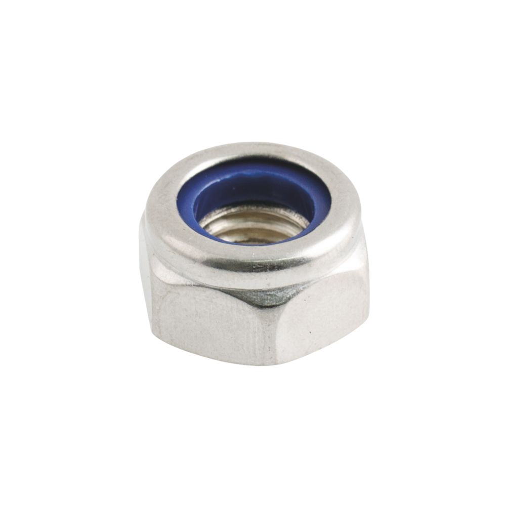 Easyfix A2 Stainless Steel Nylon Lock Nuts M10 100 Pack Screwfix