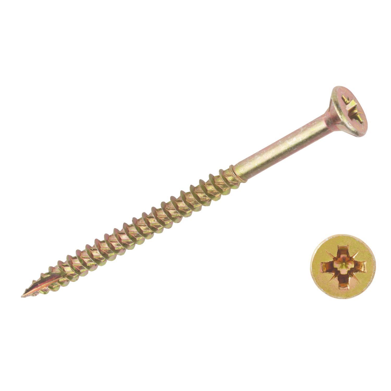 TurboGold PZ Double-Countersunk Multipurpose Screws 6mm x 90mm 100 Pack (12881)