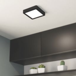 Eglo Fueva 6 LED Ceiling Light Black 7W 1100lm