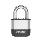 Master Lock PK5EURD  All-Weather   Elite Laminated Padlock  Silver & Black 52mm
