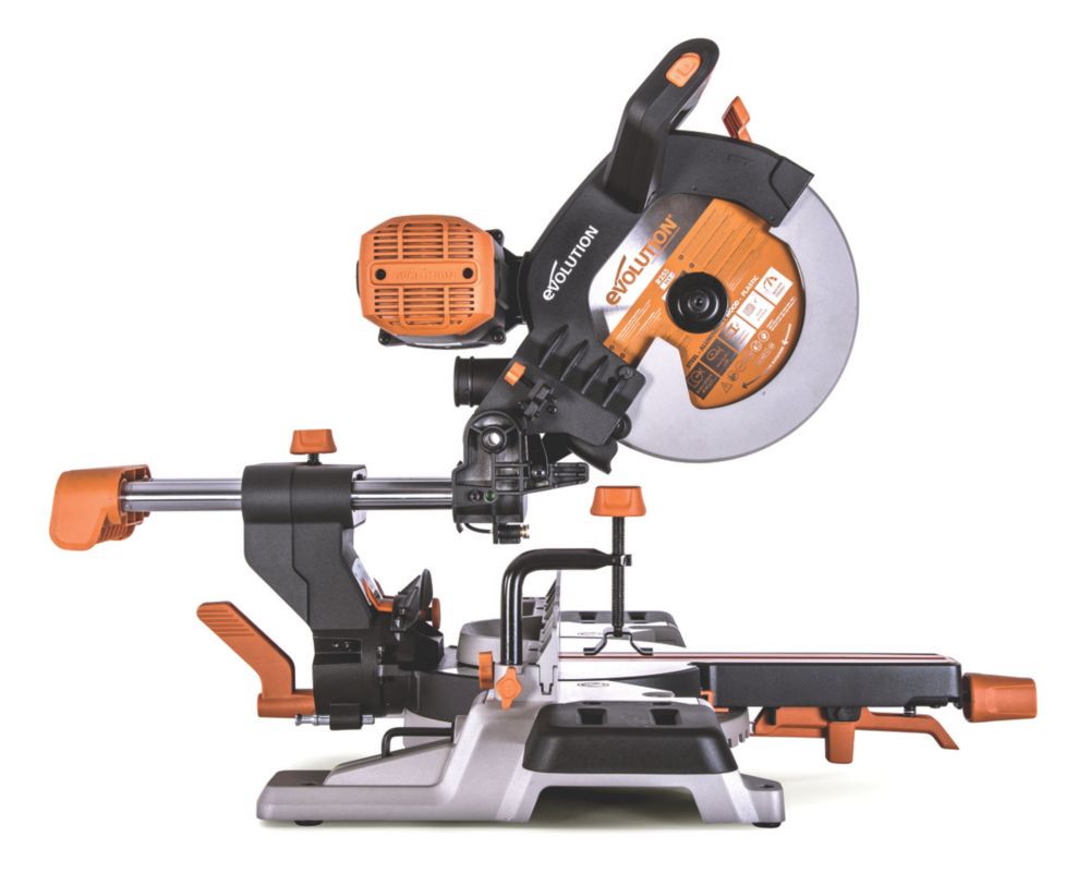 Evolution 2000w 240v 255mm deals sliding mitre saw r255sms