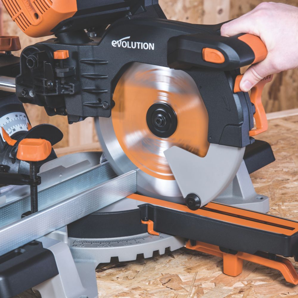 Evolution 255 db mitre outlet saw