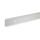 Unika Worktop Corner Joint Brushed Silver 630mm x 40mm