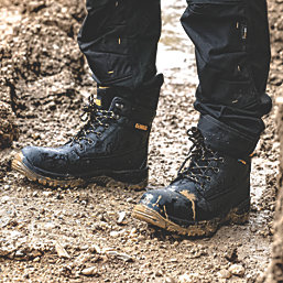DeWalt Titanium    Safety Boots Black Size 5