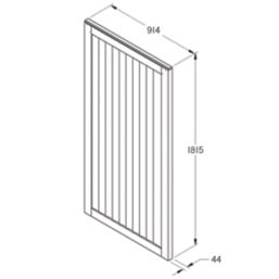 Forest  Timber Gate 920mm x 1820mm Golden Brown