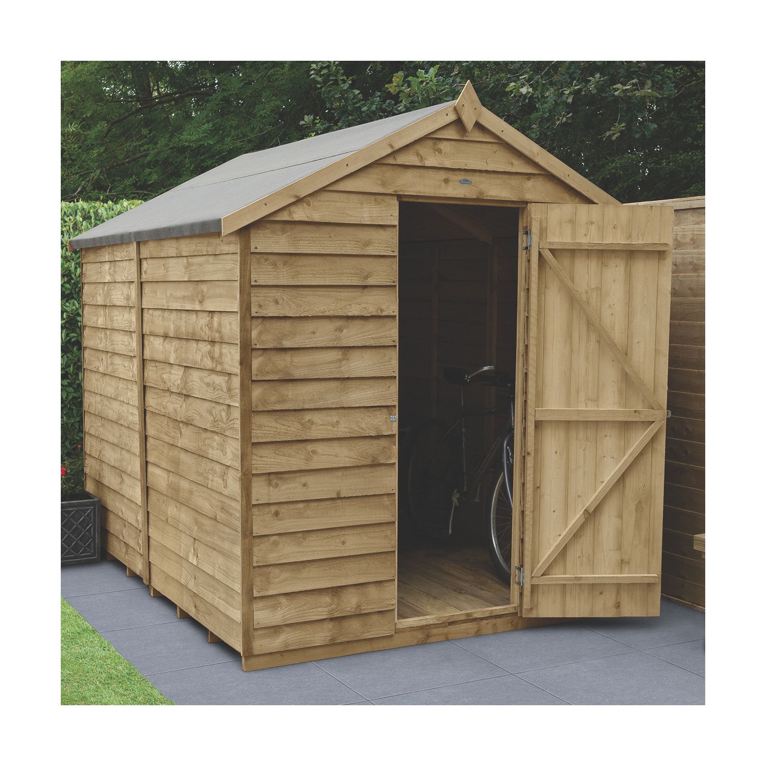 Forest 6' x 8' (Nominal) Apex Overlap Timber Shed (128JR)