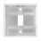 British General Nexus Metal Grid 1-Module Grid Faceplate Brushed Steel