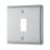 British General Nexus Metal Grid 1-Module Grid Faceplate Brushed Steel