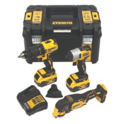 DeWalt DCK328P2T-GB 18V 2 x 5.0Ah Li-Ion XR Brushless Cordless 3-Piece Kit