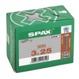 Spax  TX Flat Self Drilling Wood Screws 3mm x 25mm 300 Pack