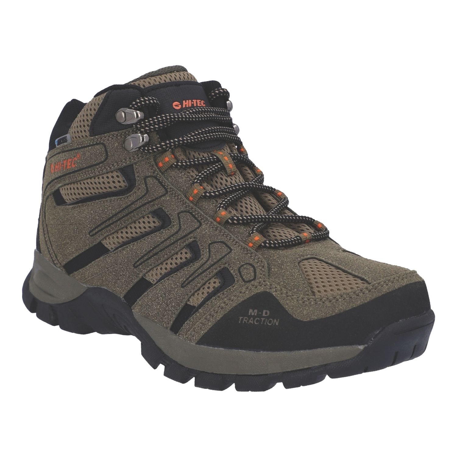 Hi-Tec Torca Mid Size 12 Taupe Waterproof Non Safety Work Boots (128XE)