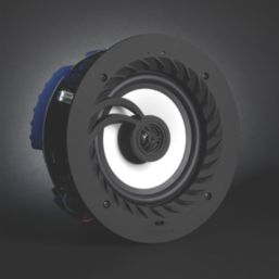 Lithe Audio 9" 50W RMS Wired or Wireless Bluetooth Ceiling Speaker Kit 30m White Grille