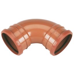 FloPlast Push-Fit 87.5° Double Socket Bend 110mm