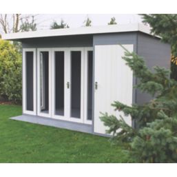Shire Aster 12' x 8' (Nominal) Pent Tongue & Groove Timber Summerhouse