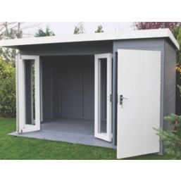 Shire Aster 12' x 8' (Nominal) Pent Tongue & Groove Timber Summerhouse