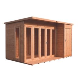 Shire Aster 12' x 8' (Nominal) Pent Tongue & Groove Timber Summerhouse