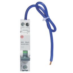 Wylex  20A 30mA Type A DP B Curve  Bidirectional Mini RCBO