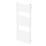 Flomasta Flat Bar 1200mm x 500mm 1897BTU White Vertical Designer Radiator