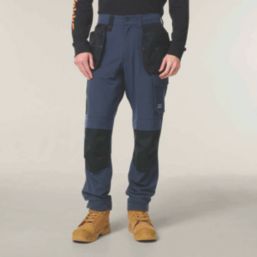 Hard Yakka Toughmaxx Lite Holster Work Trousers Dark Navy 40" W 32.5" L
