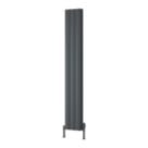 Reina Loco Double 1800mm x 280mm 3072BTU Anthracite Vertical Designer Radiator