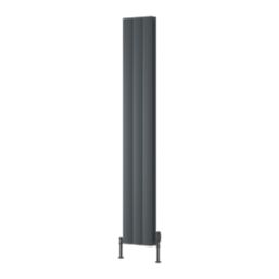 Reina Loco Double 1800mm x 280mm 3072BTU Anthracite Vertical Designer Radiator
