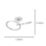 Eglo Congiunti LED Ceiling Light Chrome 12W 1500lm