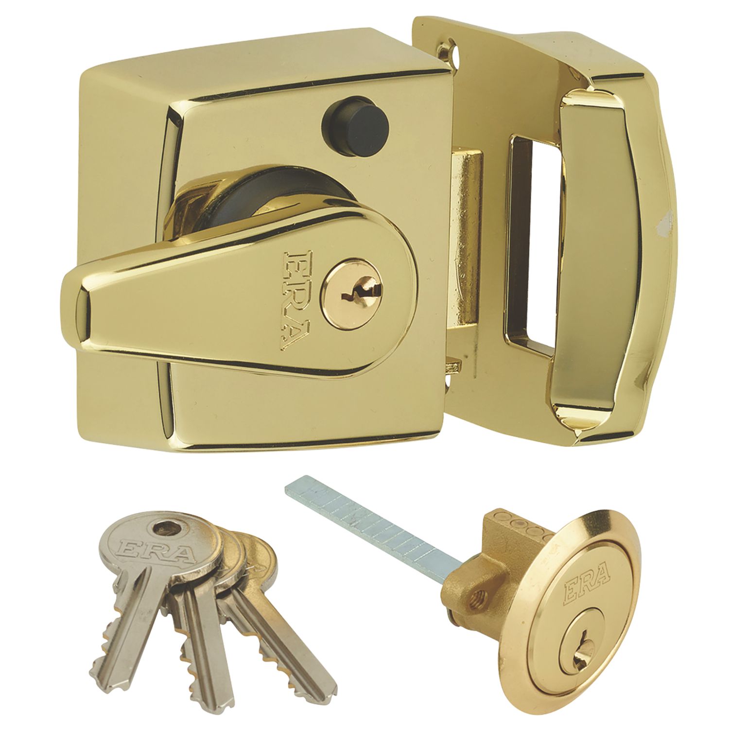 ERA 183-31 Double Locking Night Latch Brass 40mm Backset (129GG)