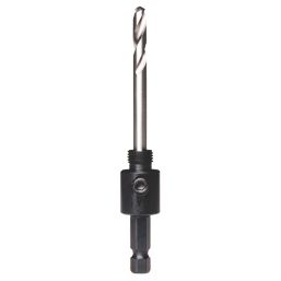 Starrett A1E Hex Shank Multi-Material Arbor with 92mm Pilot Drill