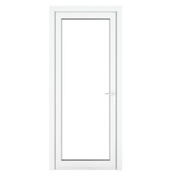 Crystal  Fully Glazed 1-Clear Light Left-Handed White uPVC Back Door 2090mm x 890mm