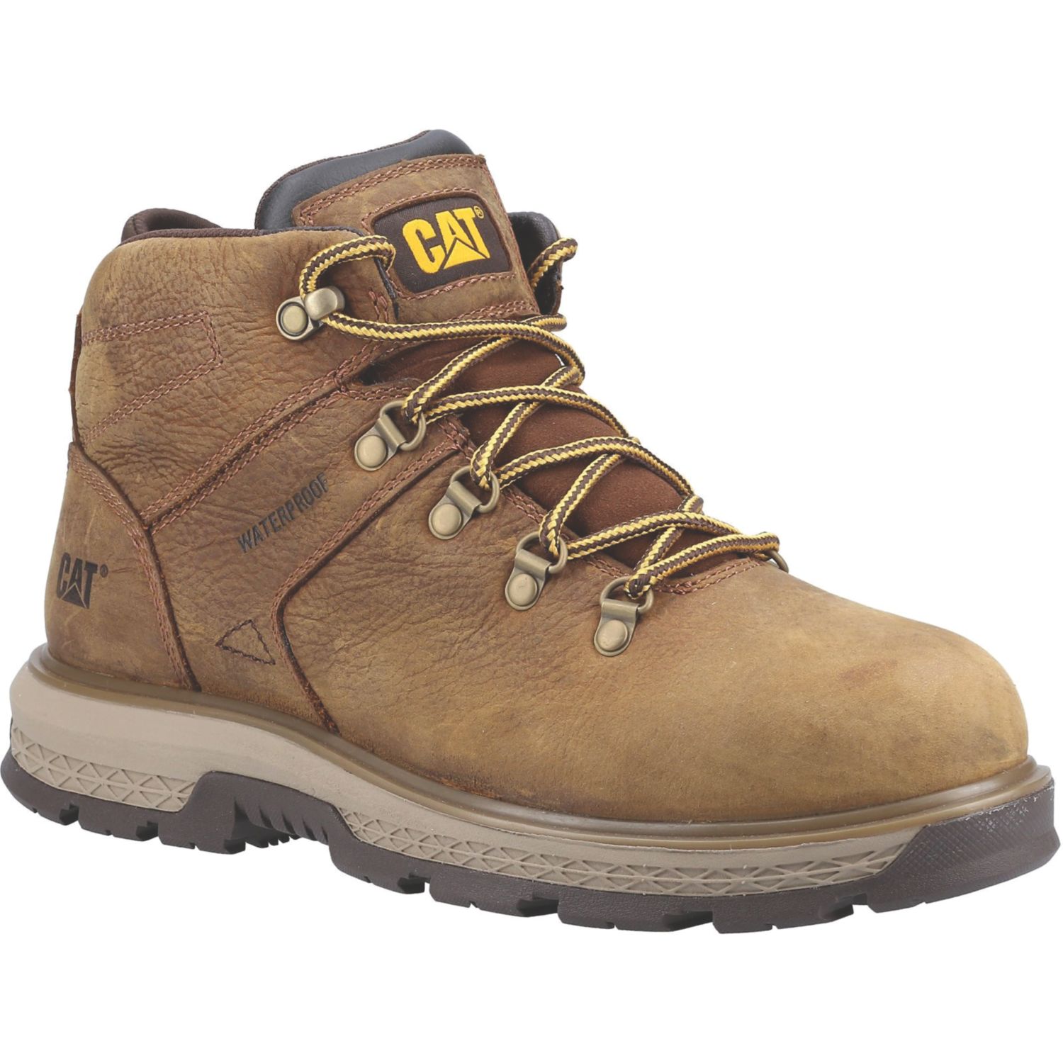 CAT Exposition Hiker Size 9 Pyramid Waterproof Steel Toe Cap Safety Boots (129KE)