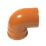 FloPlast Push-Fit 87.5° Single Socket Pipe Bend 160mm