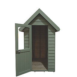 Forest Retreat 4' x 6' (Nominal) Apex Overlap Timber Shed with Assembly