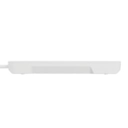 Masterplug 13A 4-Gang Switched Surge-Protected Extension Lead + 3.25A 3-Outlet Type A & C USB Charger Matt White 2m