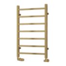 Reina 800mm x 500mm 779BTU Brass Flat Designer Towel Radiator