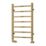 Reina 800mm x 500mm 779BTU Brass Flat Designer Towel Radiator
