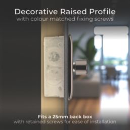 British General Nexus Metal 2-Gang 2-Way LED Dimmer Switch  Black Nickel