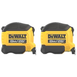 DeWalt DWHT38127-9 8m Tape Measure Set 2 Pack