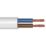 Time 2182Y White 2-Core 0.5mm² Flexible Cable 25m Coil